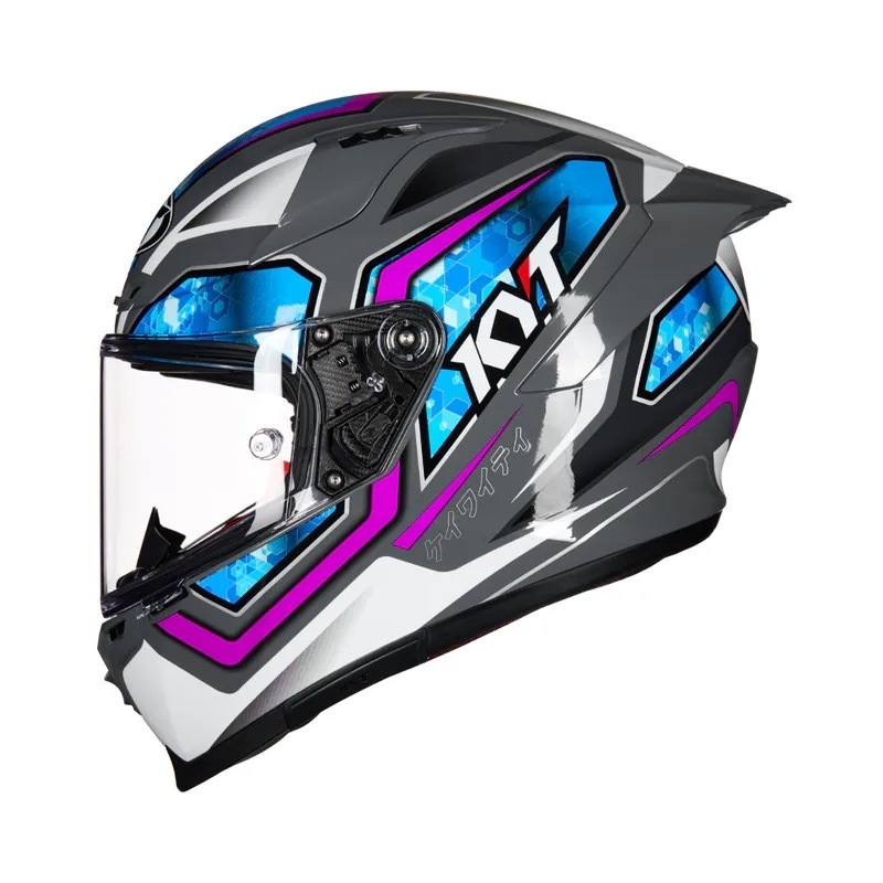 KYT STRIKER #1 灰藍 全罩帽款 選手彩繪