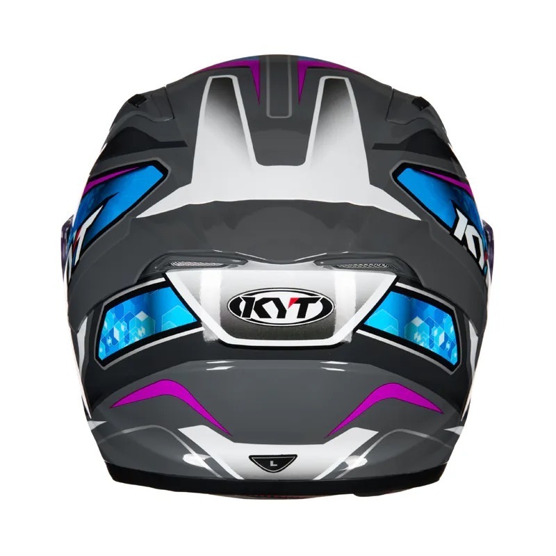 KYT STRIKER #1 灰藍 全罩帽款 選手彩繪