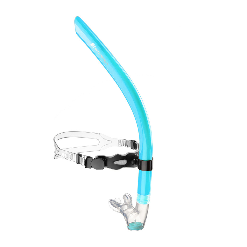 中性游泳訓練中置呼吸管 - 藍