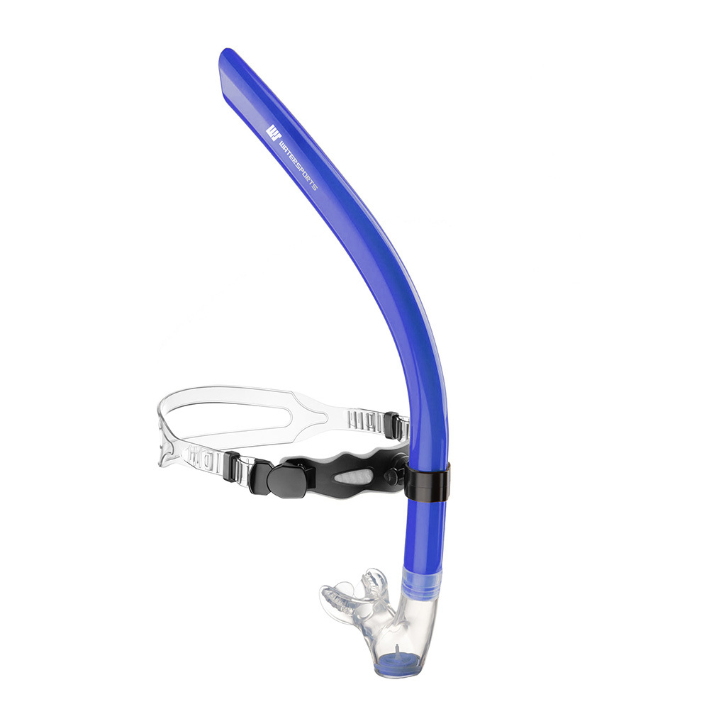 中性游泳訓練中置呼吸管 - 深藍