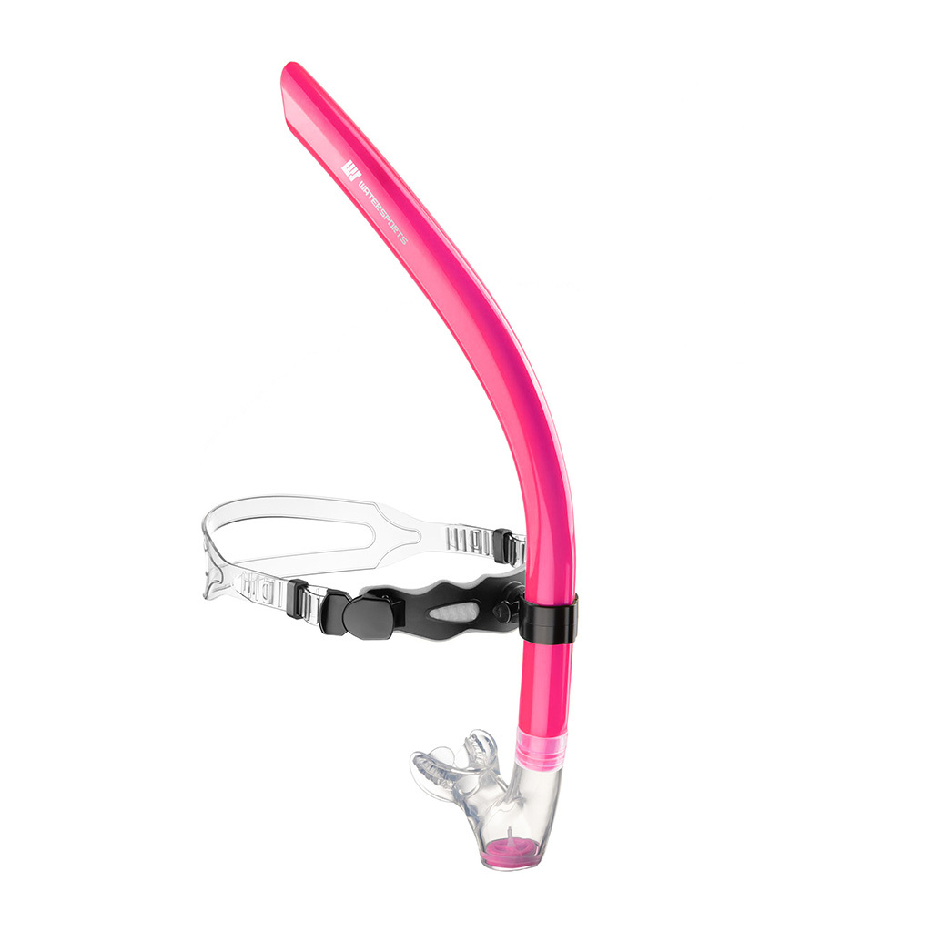 中性游泳訓練中置呼吸管 - 粉紅