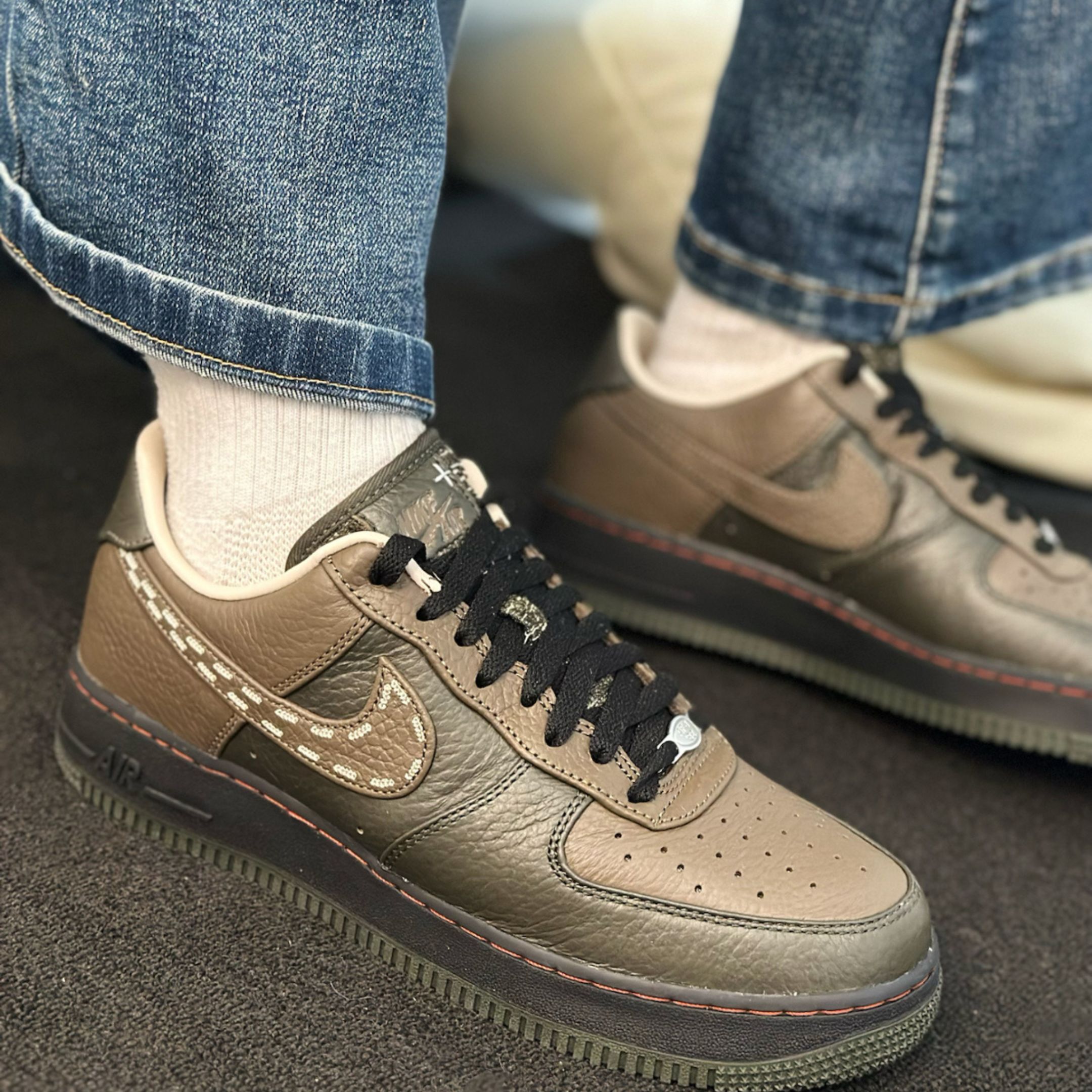 NICEDAY 代購 Nike Air Force 1 摩卡 縫線 可可 棕色 深棕 棕 拼接 IQ1122-320