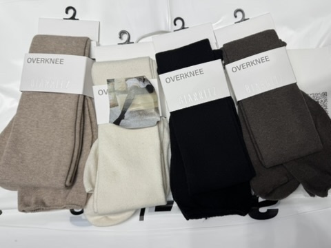 Q30 大腿泡泡襪 （米/白/黑/咖）