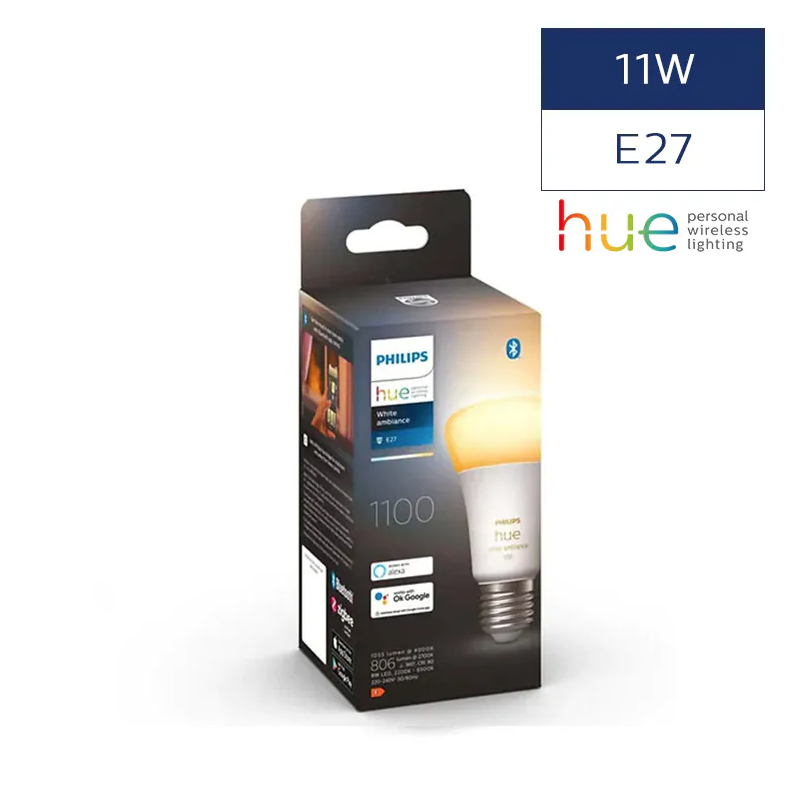 Philips Hue E27 黃白光智能燈泡 11W