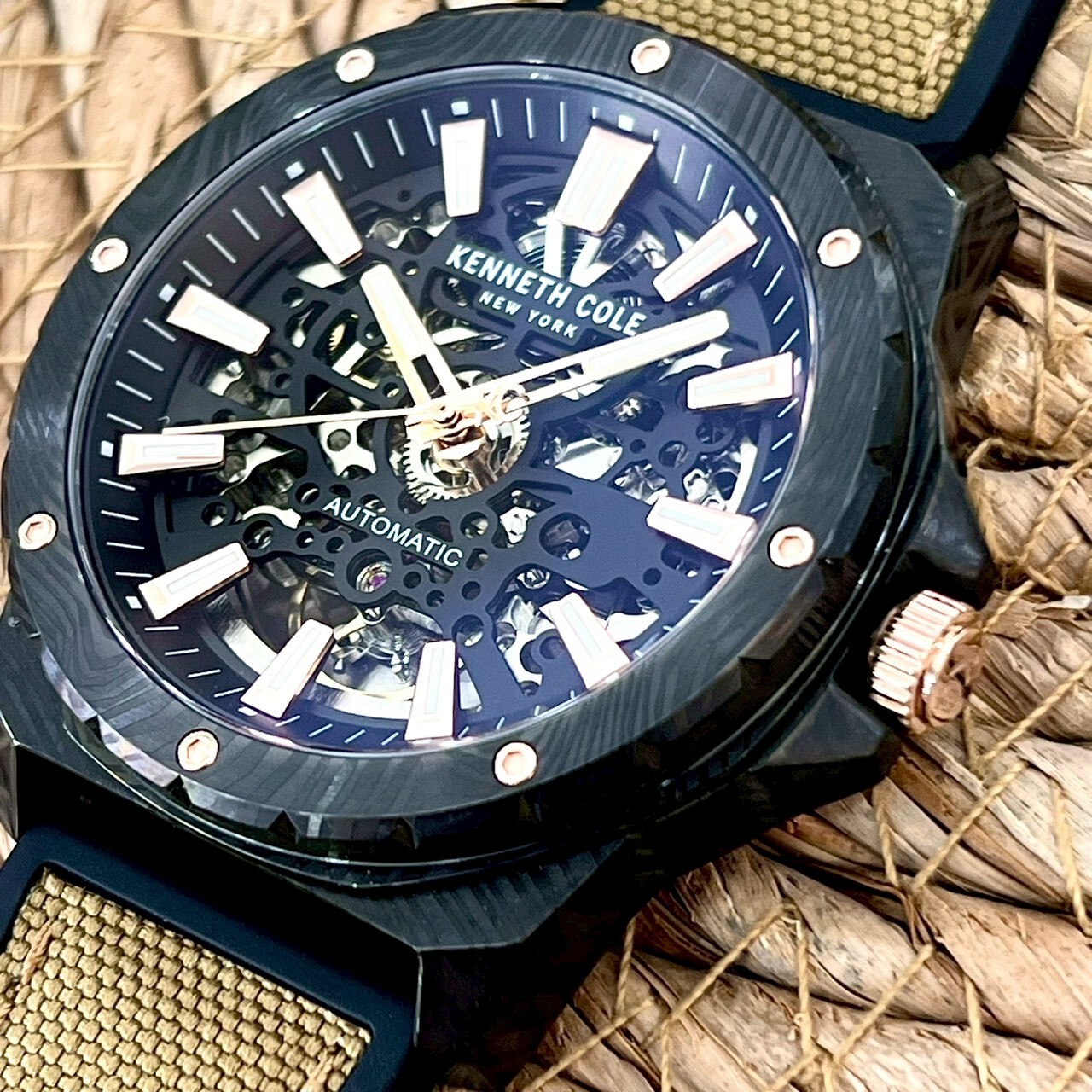 【KENNETH COLE】美式鏤空機芯機械男錶KCWGZ0076703 44mm 現代鐘錶