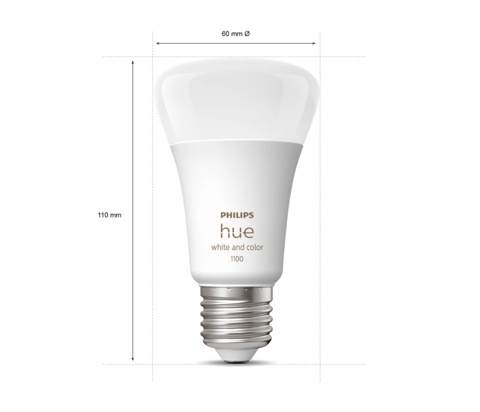 Philips Hue E27 黃白光智能燈泡 11W