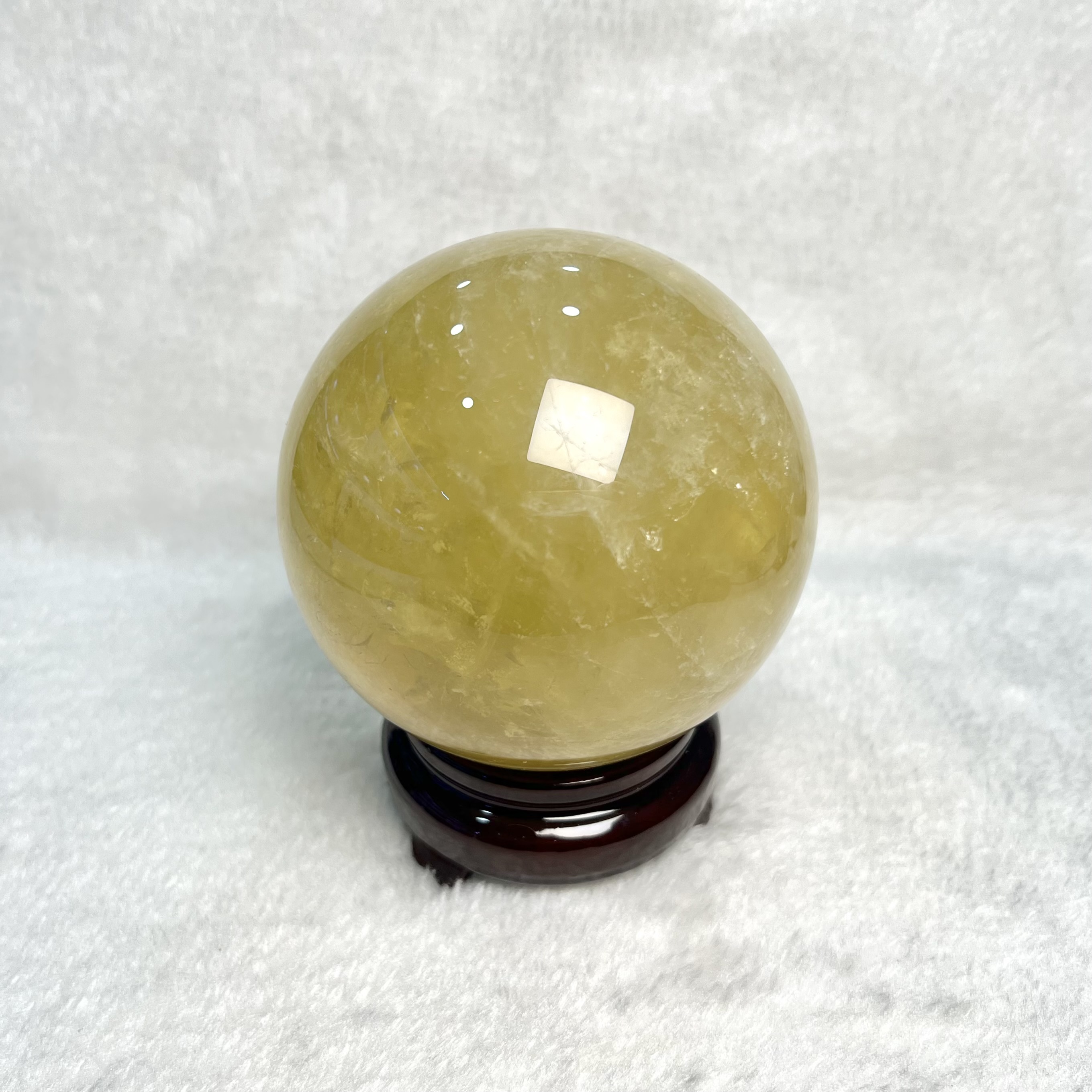 黃水晶球 9.1cm #A681