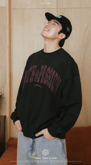 WODEN® X P.B.P® 023 Vintage College Sweatshirt
