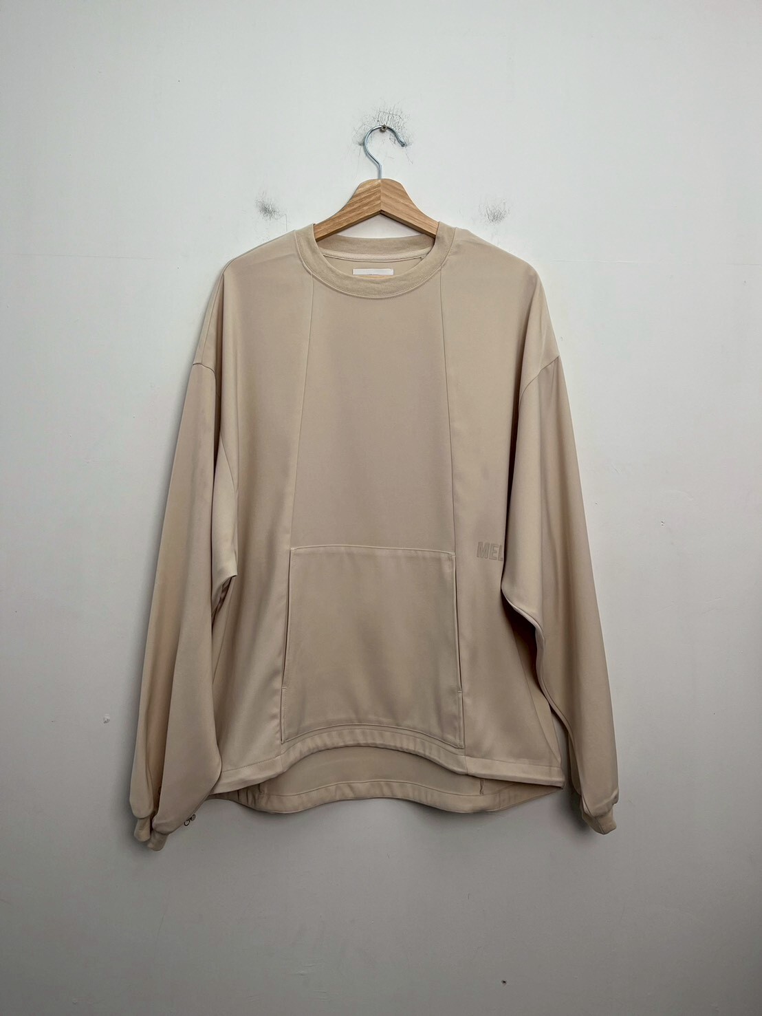 MELSIGN x plain-me -“ASAP” Oversized Tech Crewneck SIZE M