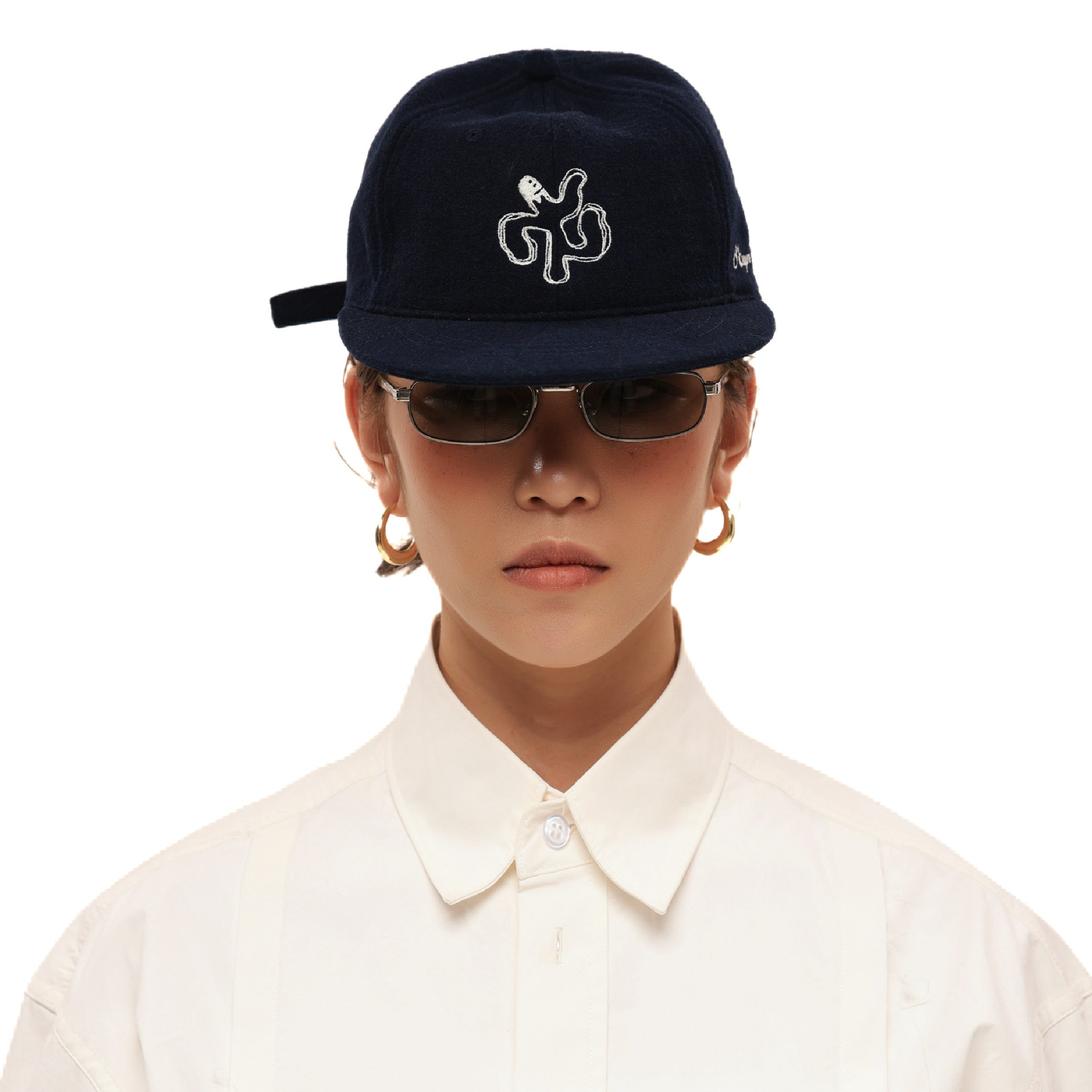 6CRAYON Wool basebell Cap 刺繡羊毛棒球帽