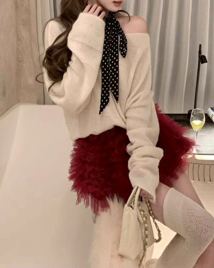 設計師家鬆緊裙頭蛋糕褲裙