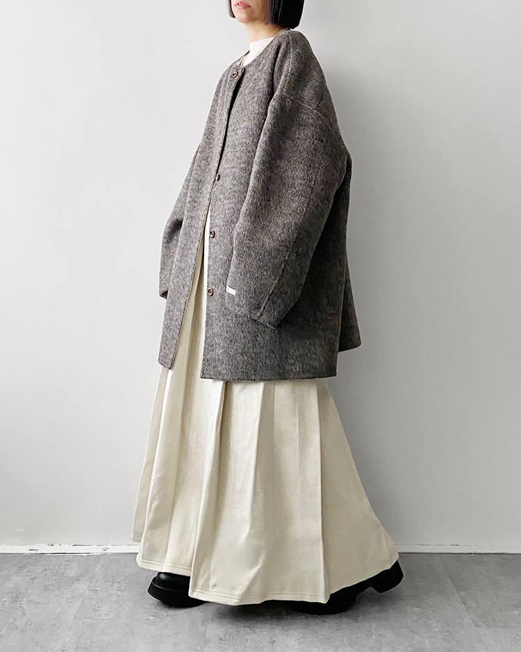 MFO-2850 羊毛無領大衣