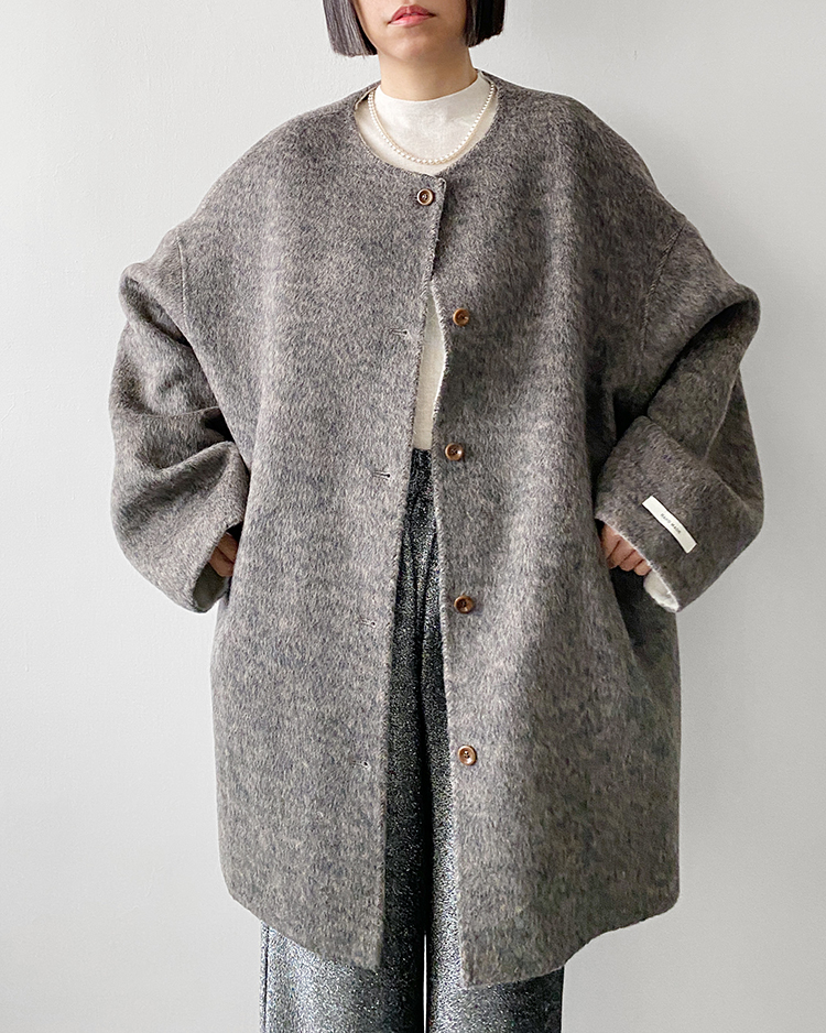 MFO-2850 羊毛無領大衣