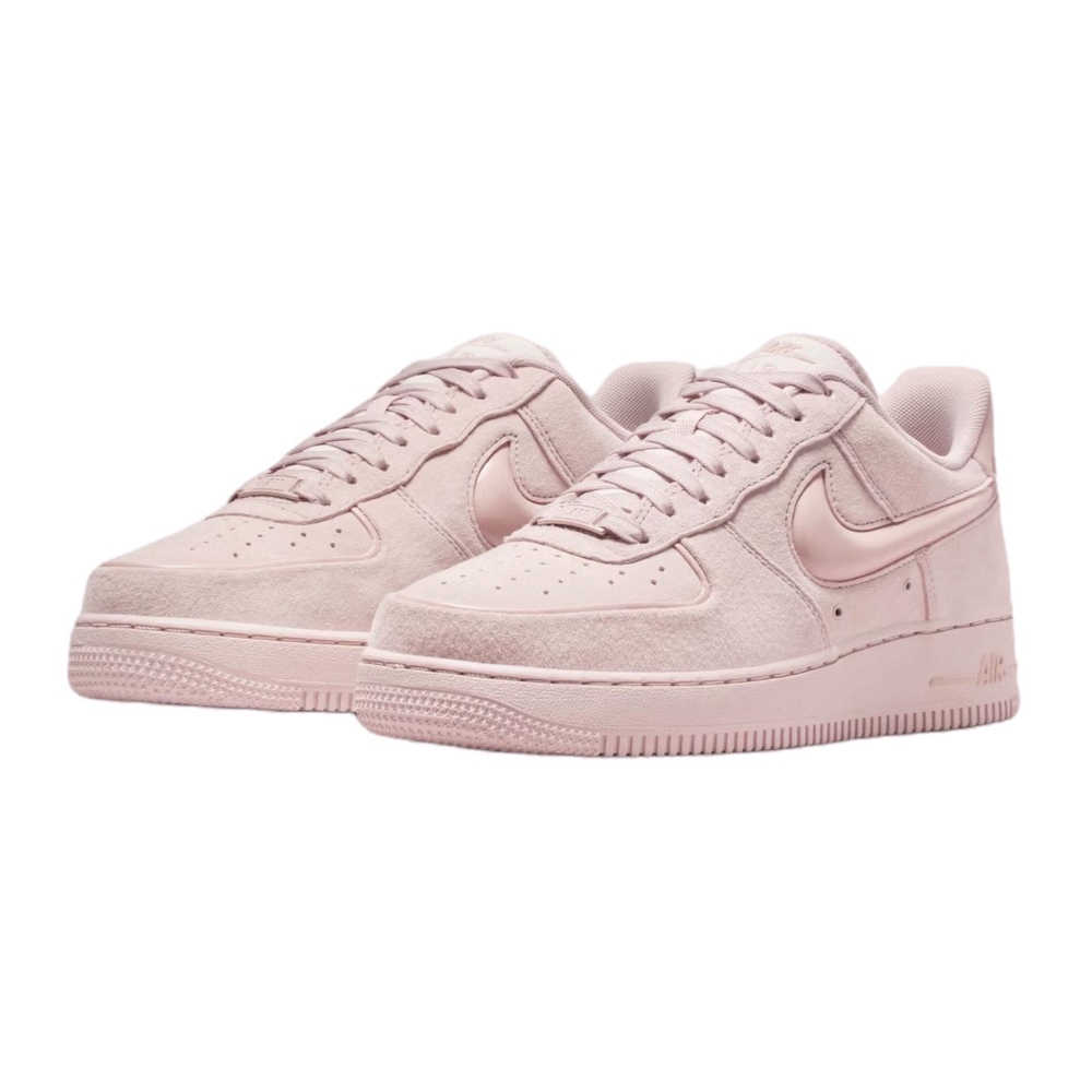 NIKE AIR FORCE 1 櫻花粉 淡粉 麂皮 泡泡勾 空軍一號 休閒鞋 女鞋 HV4406-601