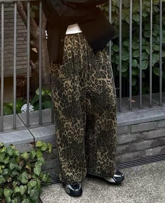 豹紋鬆身褲 OUR-162P