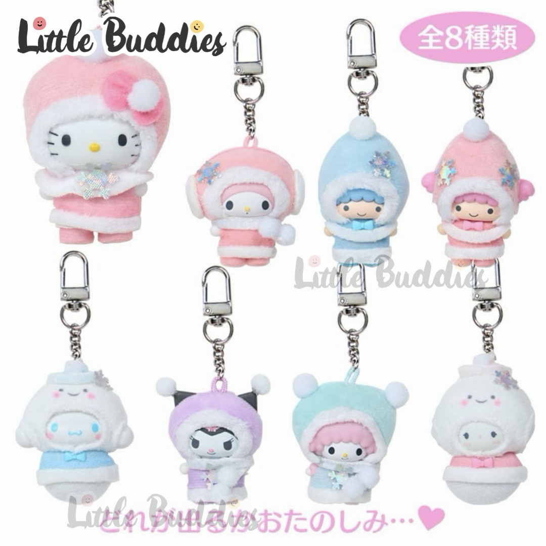 日本 Sanrio Chibitomo系列公仔匙扣盲盒 - 雪人造型