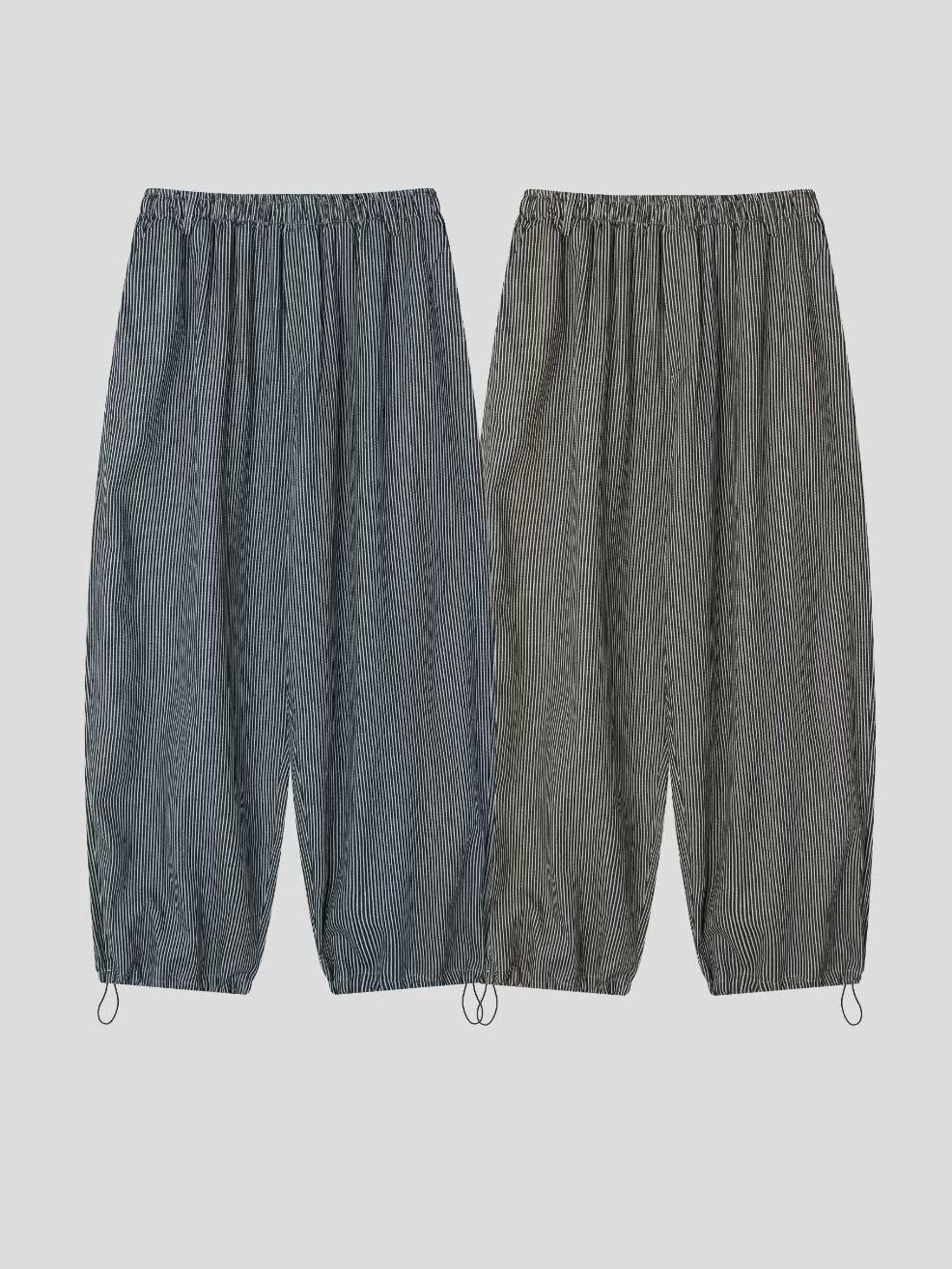 直紋可束腳鬆身褲 OUR-163P