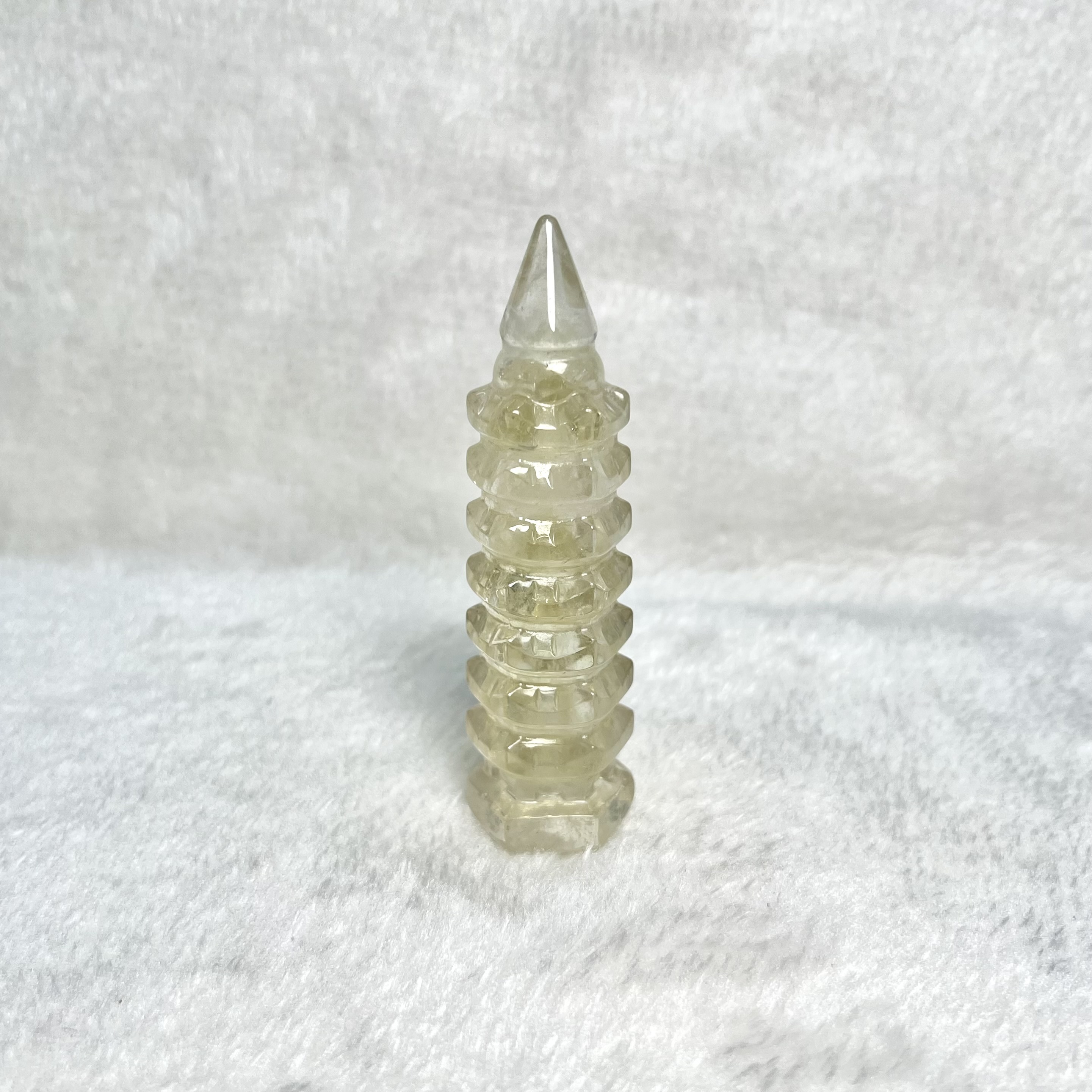 黃晶文昌塔 (七層)  #A691