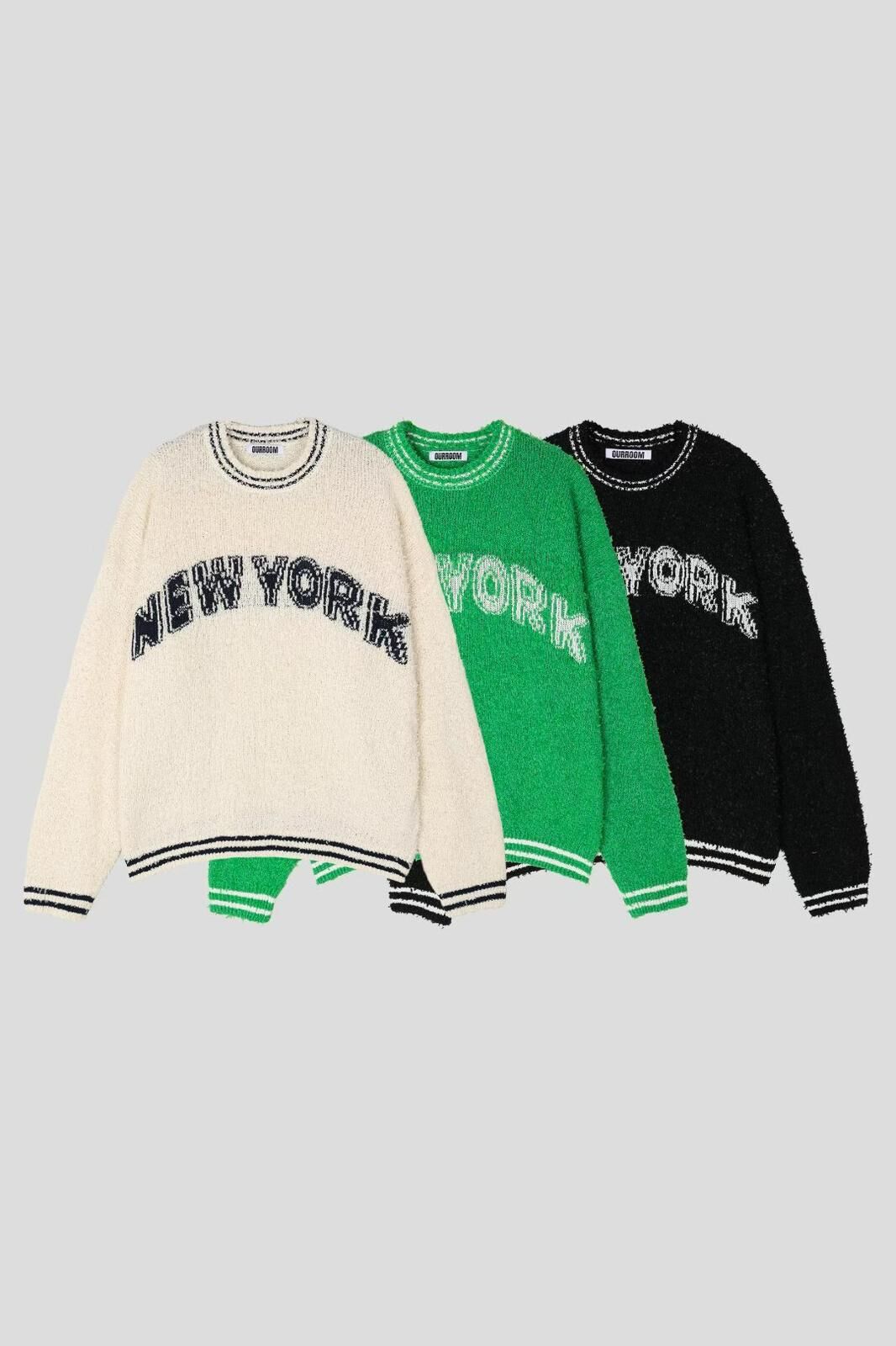 英文字針織衫 OUR-164T