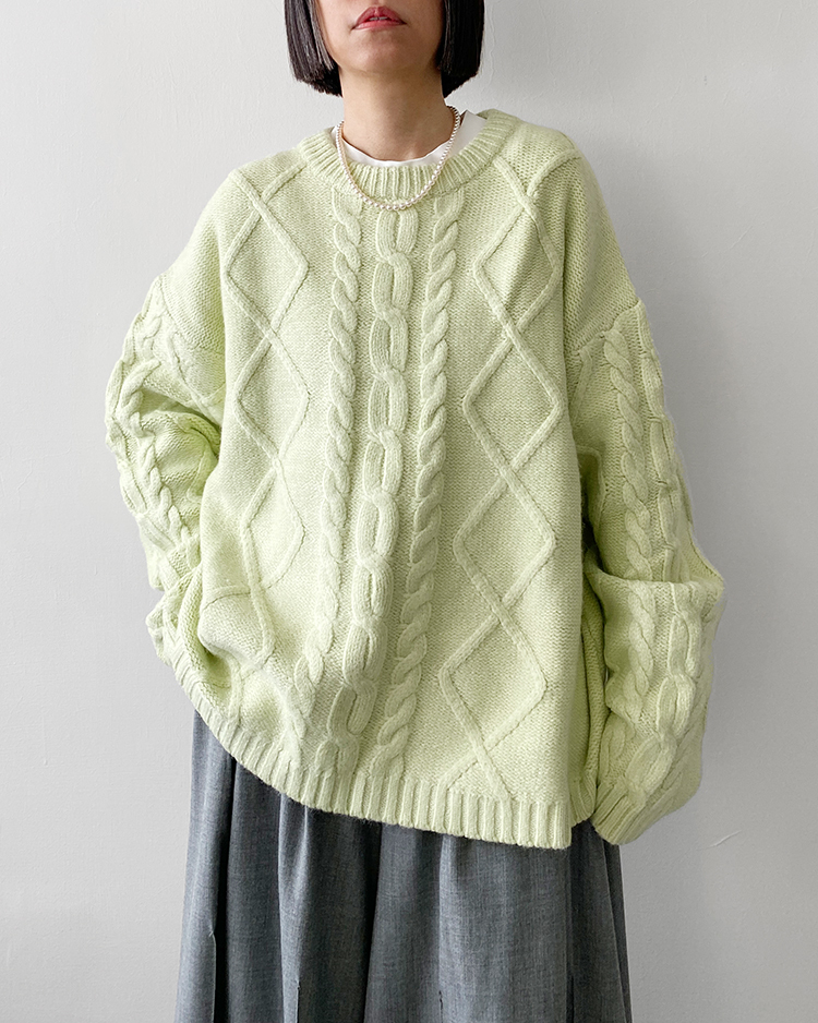 MFT-2851 復古織花毛衣