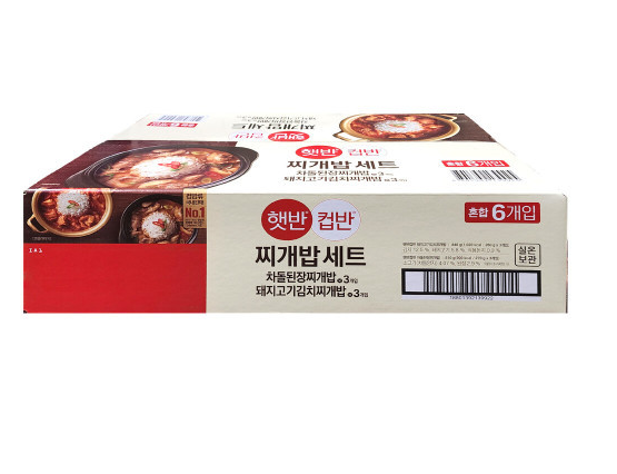 SK019 CJ即食杯飯 - 牛胸肉大醬湯飯 270g X 3 + 豬肉泡菜湯飯 280g X 3 exp:26.05.23