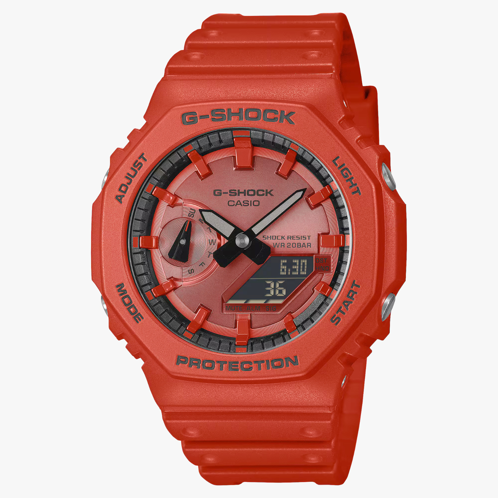 G-Shock Casio 電子 指針 紅色 GA-2100RRB-4A
