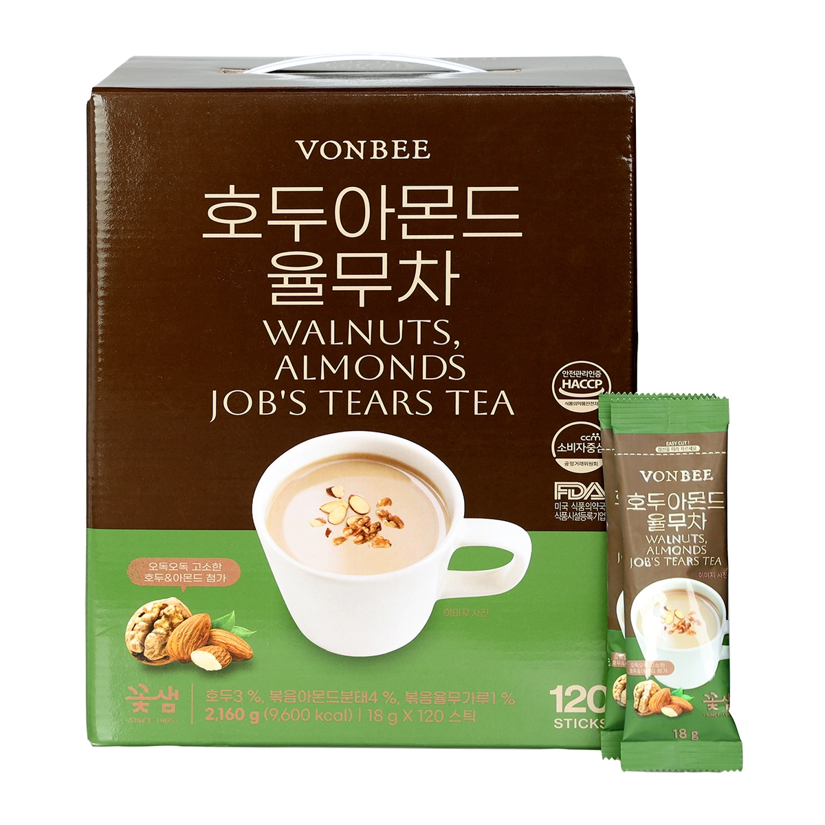 SK027 花泉 一沖即飲 核桃杏仁薏米茶 18g*120條 exp:27.11.05