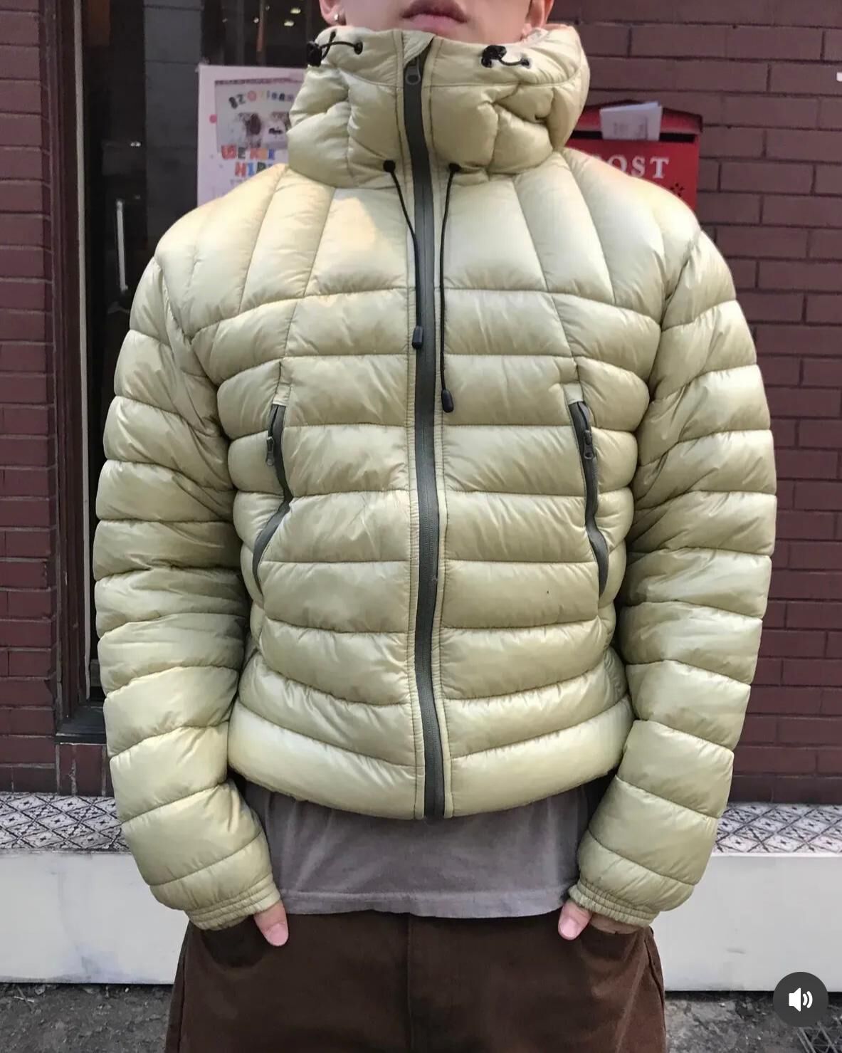 暗橫紋連帽拉鍊外套(夾棉) OUR-169JK