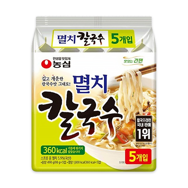 SK030 農心 鯷魚刀削麵 (1袋5入) exp:2026.05.24