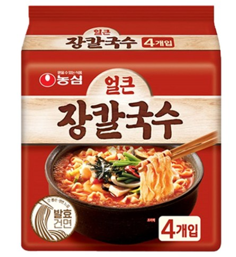 SK034 農心 辣醬刀削麵 (1袋4入) exp:3個月以上