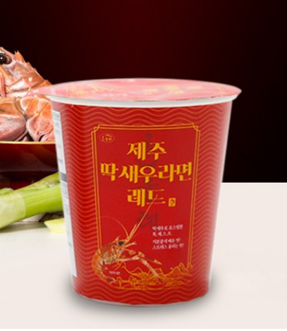 SK045 濟州限定 真蝦乾 蝦子杯麵 - 辣味 exp:3個月以上