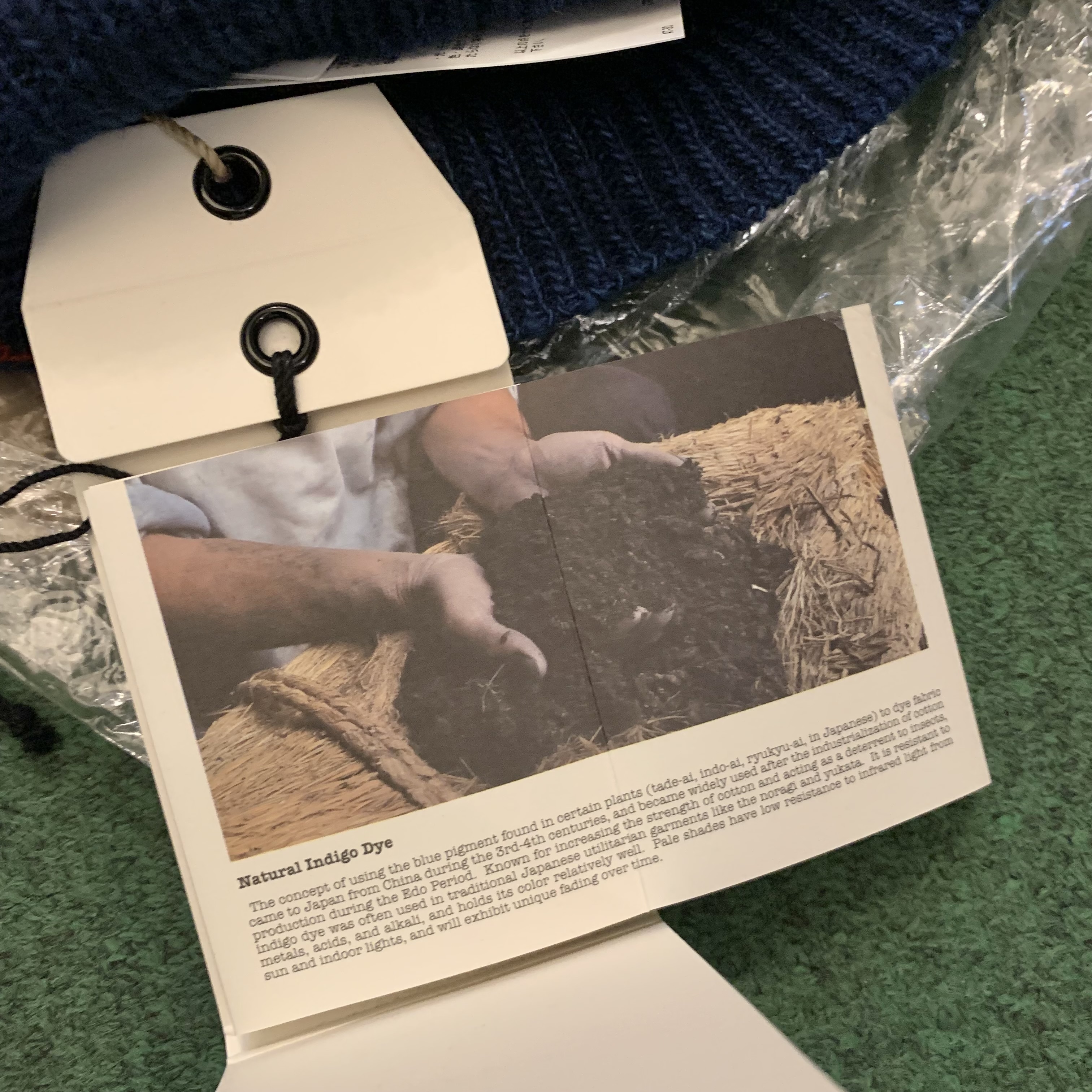 VISVIM ICT BORDER CREWNECK SWEATER KNIT WOOL (NATURAL DYE 天然染) *EVENT LIMITED - INDIGO SIZE 2 IN STOCK NOW (現貨發售中)