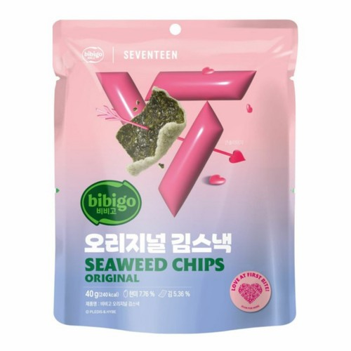 SK061 bibigo) 海苔片 原味40g seventeen版 EXP:26.02.28