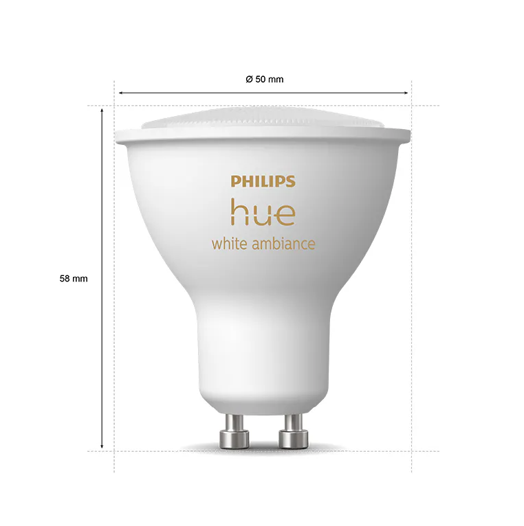 Philips Hue GU10 黃白光智能燈泡 4.2W