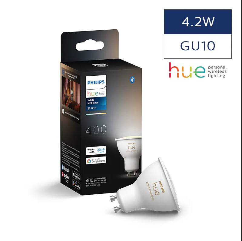 Philips Hue GU10 黃白光智能燈泡 4.2W