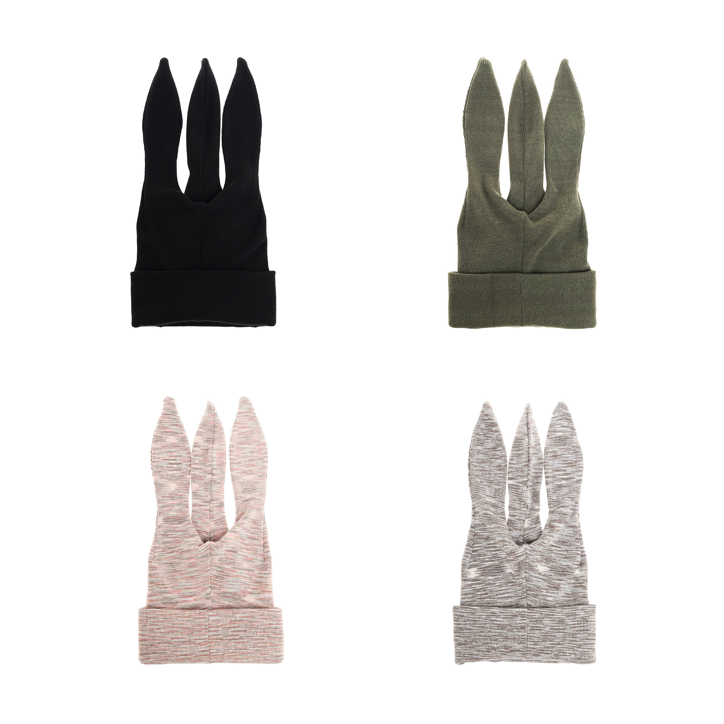 6CRAYON Multi-way 3-EarKnit Beanie 多功能三耳毛帽
