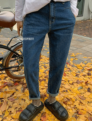 ᴴᴼᵀ ▸▸店長推薦◃◃ 秋冬新款/口袋壓線男友褲 MANIFEST正韓🇰🇷