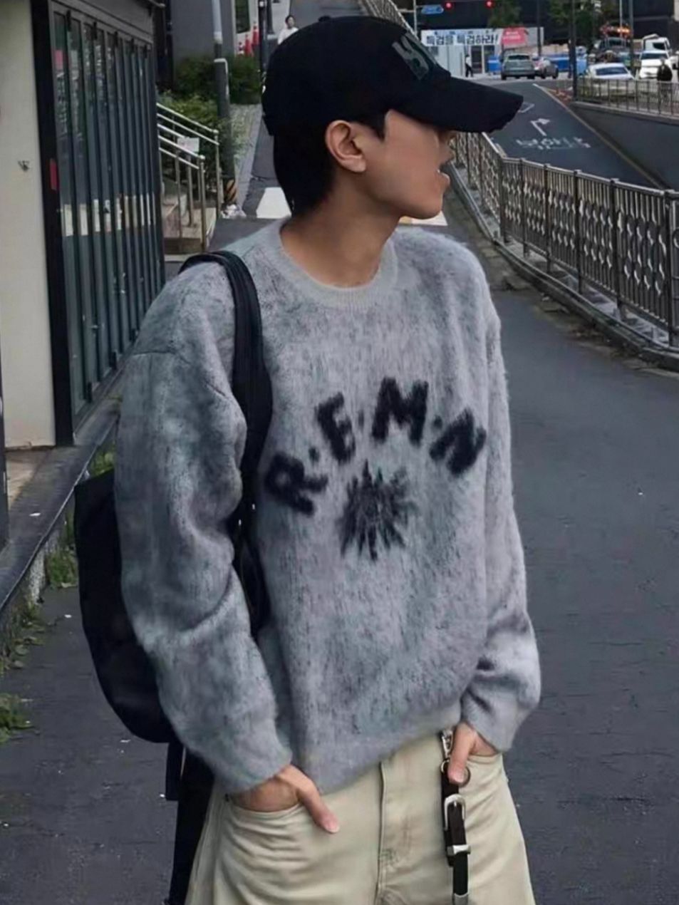 英文字針織衫 REMAIN-043T