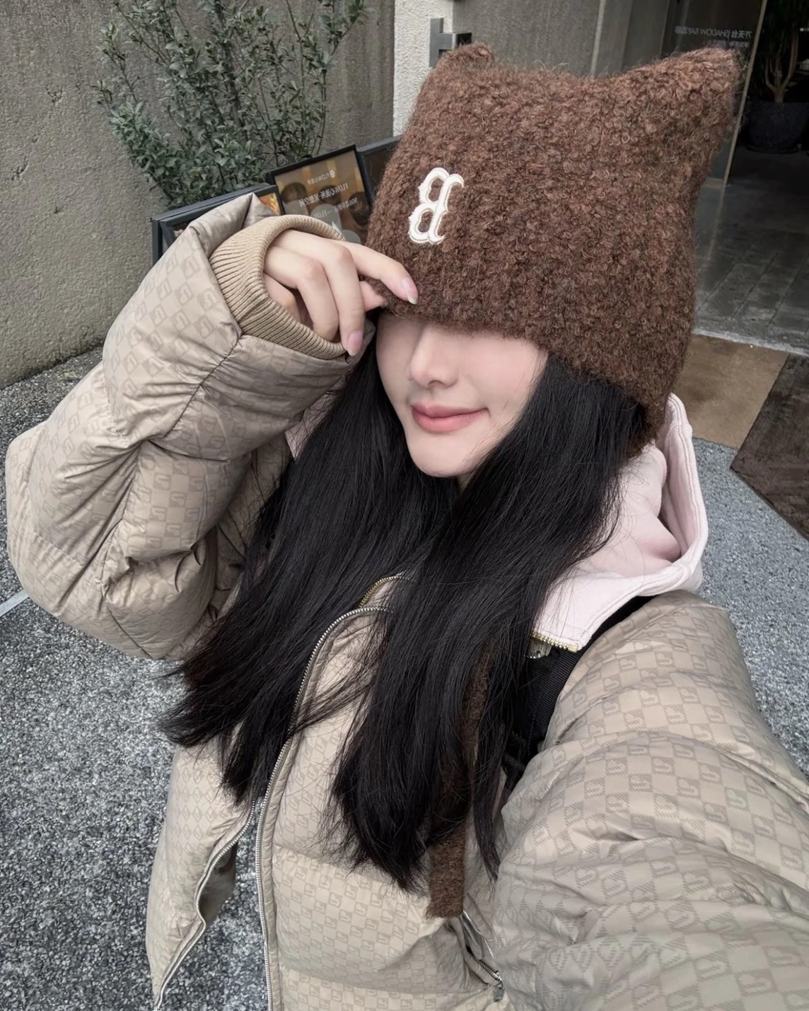 <最新款上線!> MLB 貓貓耳 護耳綁帶毛帽