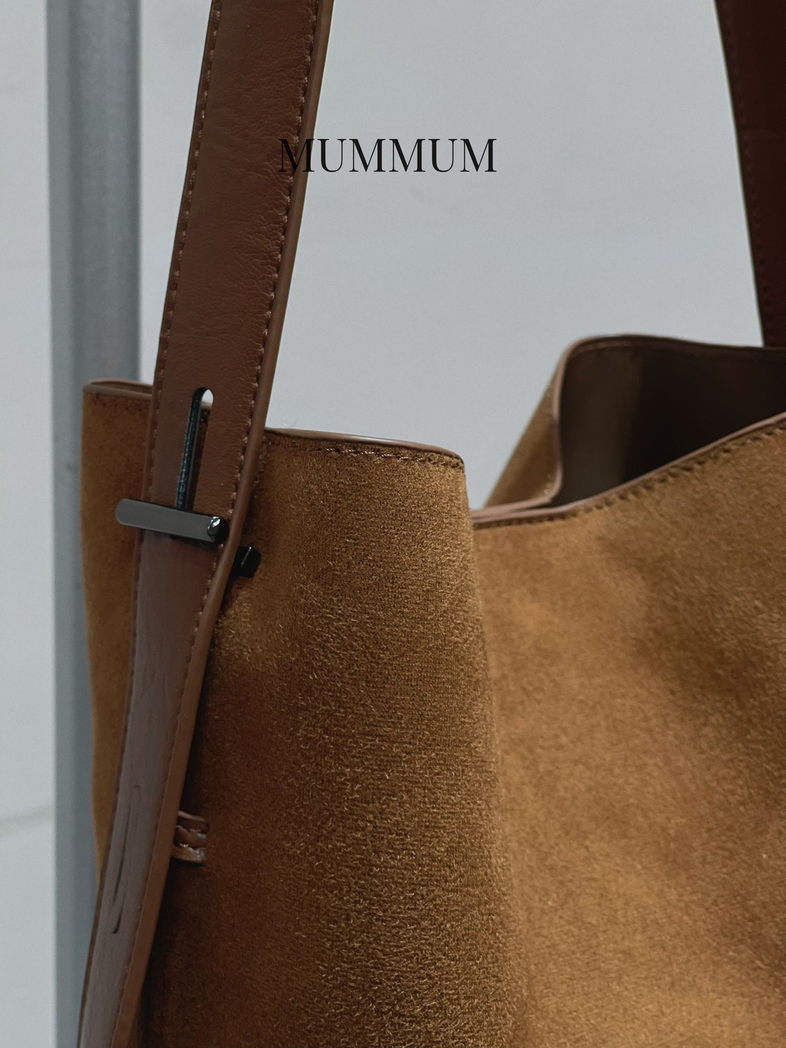 ac994/絨面慵懶風水桶袋加小皮袋[有回圖包郵]