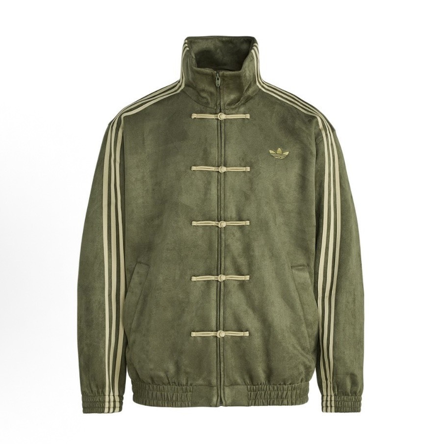 【代購】adidas Originals CTT 3.1 SOFT 新中式立領條紋長袖夾克 – 男女同款(綠)