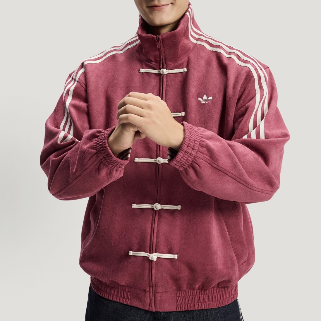 代購】adidas Originals CTT 3.1 SOFT 新中式立領條紋長袖夾克– 男女同