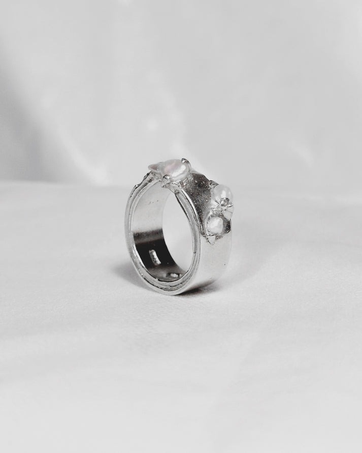 PROJ-ORNMNT 珍珠礁群銀戒