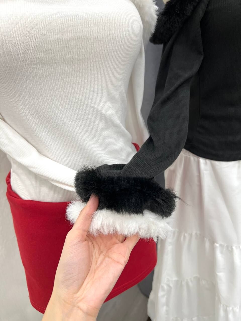 Black Furry Long Sleeve