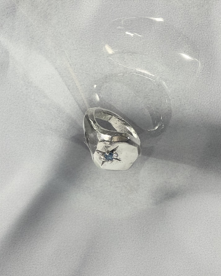 PROJ-ORNMNT 造塑切邊鑲石戒