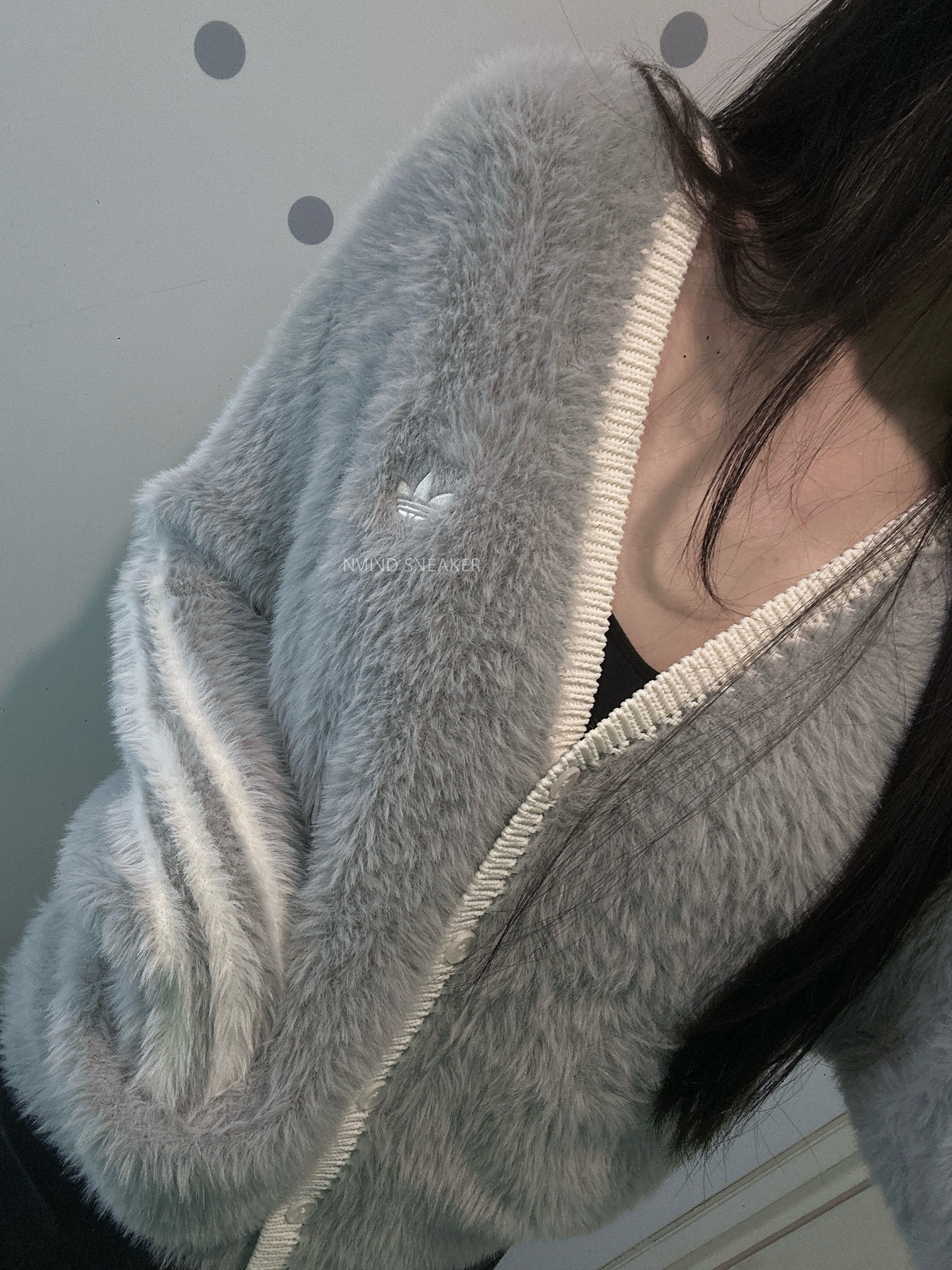 adidas Originals 超軟 馬海毛開襟外套