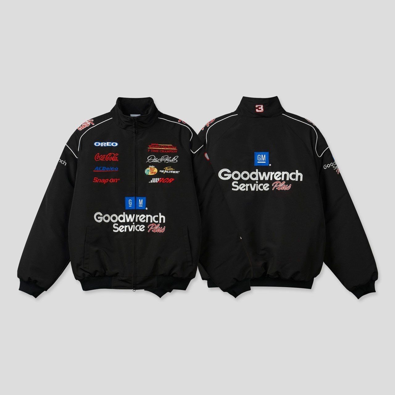 企領英文字開胸外套(夾棉) WD-203JK