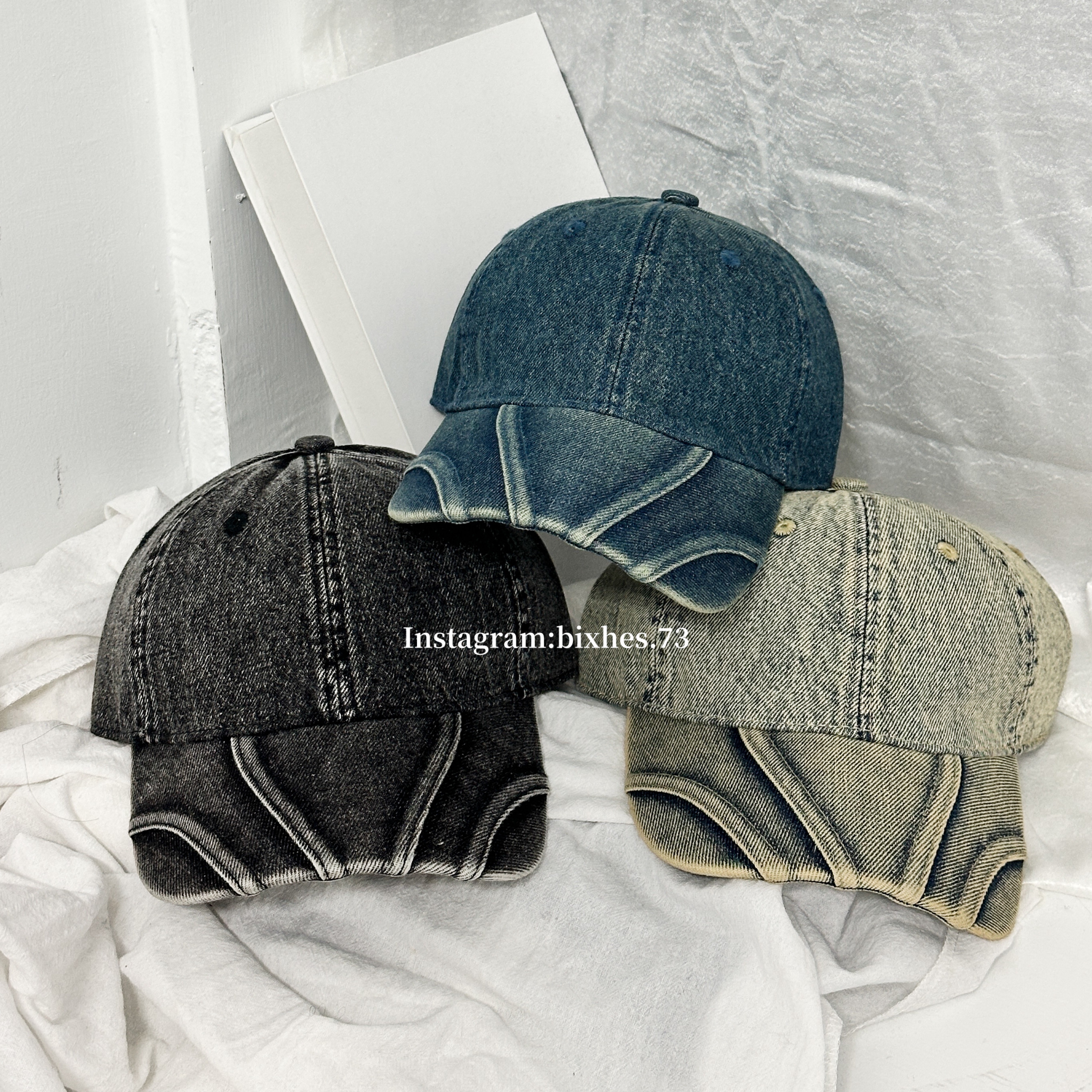 美式線條水洗老帽(H00024)