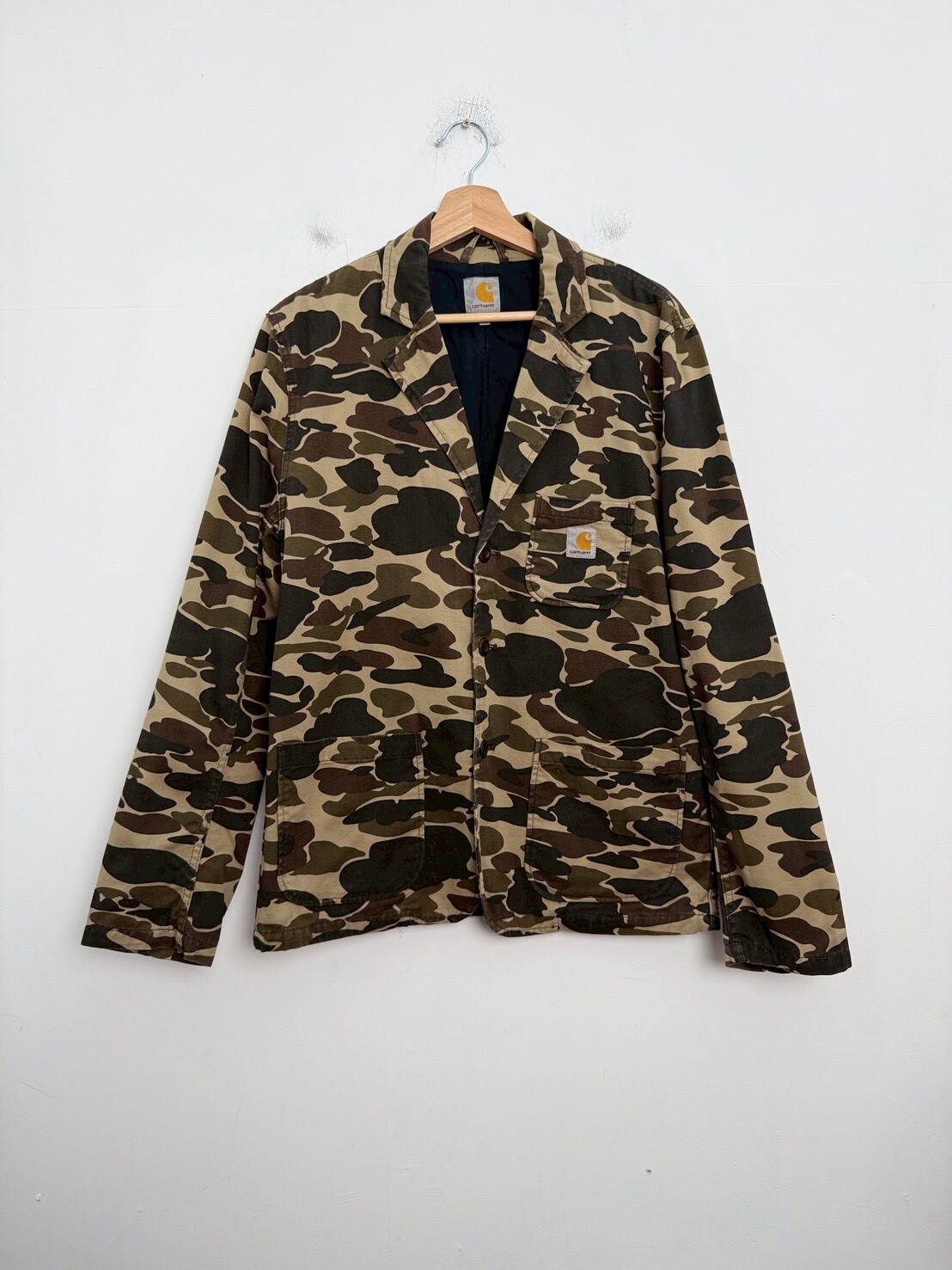 Carhartt Work In Progress Camo Isle Rinsed Sid Blazer SIZE L