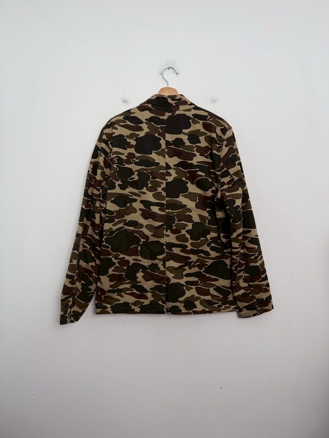 Carhartt Work In Progress Camo Isle Rinsed Sid Blazer SIZE L